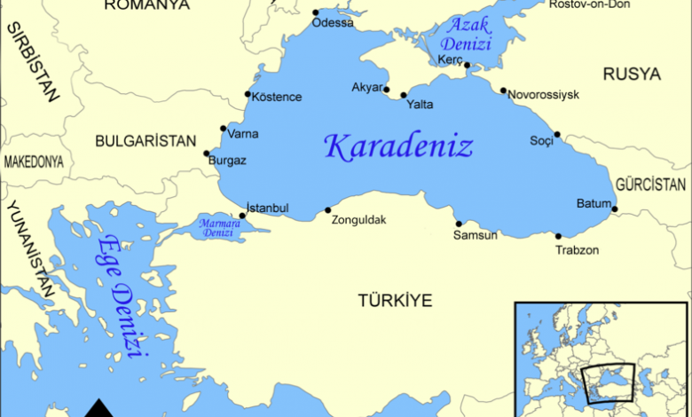 türkiye denizler haritası